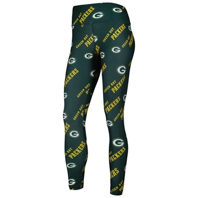 Shop Concepts Sport Green Green Bay Packers Breakthrough Allover Print Lounge Leggings