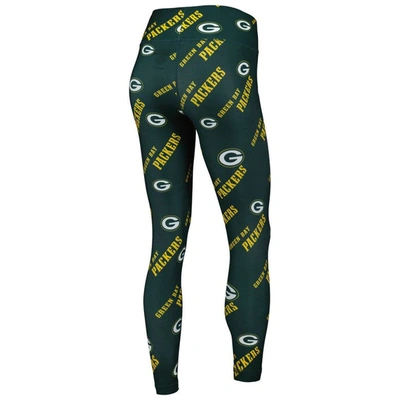 Shop Concepts Sport Green Green Bay Packers Breakthrough Allover Print Lounge Leggings