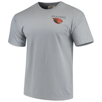 Shop Image One Gray Oregon State Beavers Team Comfort Colors Campus Scenery T-shirt