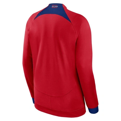 Shop Nike Red Atletico De Madrid Academy Pro Anthem Raglan Performance Full-zip Jacket