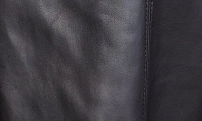 Jason Wu Collection Leather Midi Dress With Asymmetric Skirt In Black