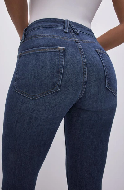 Shop Good American Good Legs Skinny Jeans In Blue 004