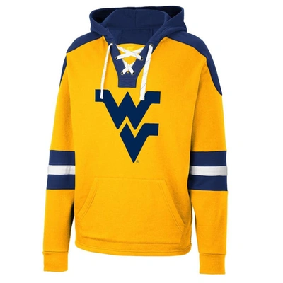 Shop Colosseum Gold West Virginia Mountaineers Lace-up 4.0 Pullover Hoodie