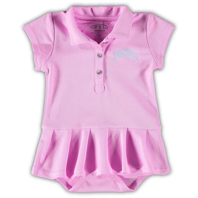 Shop Garb Girls Infant  Pink Ohio State Buckeyes Caroline Cap Sleeve Polo Bodysuit