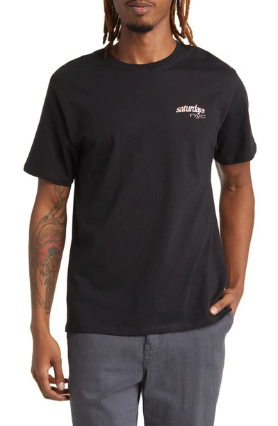 Shop Saturdays Surf Nyc Movement Graphic T-shirt In Black