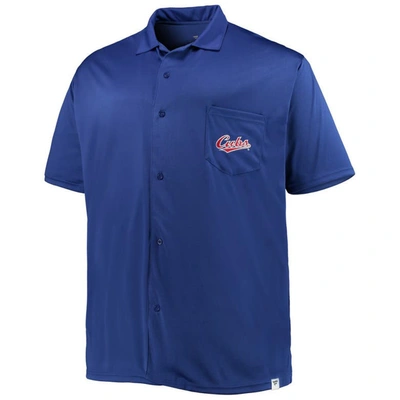 Shop Profile Royal Chicago Cubs Big & Tall Button-up Shirt