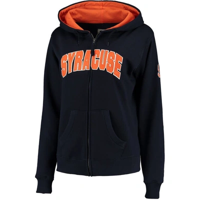 Shop Colosseum Stadium Athletic Navy Syracuse Orange Arched Name Full-zip Hoodie