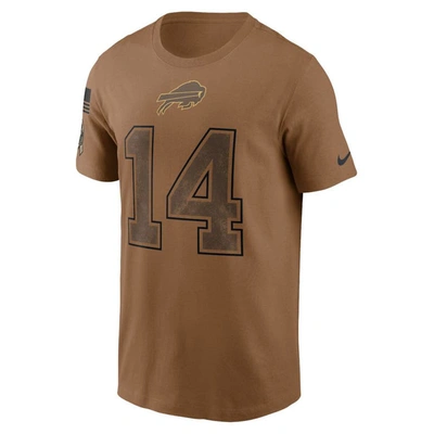 Shop Nike Stefon Diggs Brown Buffalo Bills 2023 Salute To Service Name & Number T-shirt