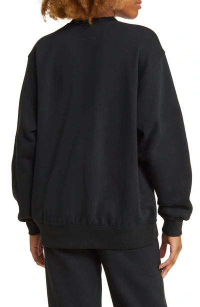 Bp. Oversize Crewneck Sweatshirt In Black Jet
