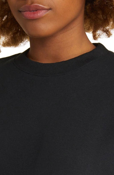 Bp. Oversize Crewneck Sweatshirt In Black Jet