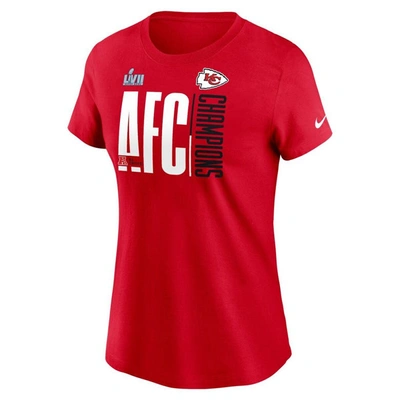 Shop Nike Red Kansas City Chiefs 2022 Afc Champions Iconic T-shirt