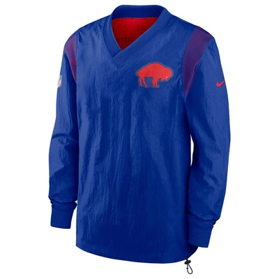 Shop Nike Royal Buffalo Bills Sideline Team Id Reversible Pullover Windshirt