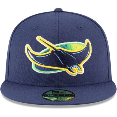 Shop New Era Navy Tampa Bay Rays Alternate Authentic Collection On-field 59fifty Fitted Hat