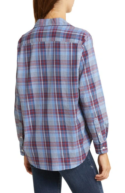 Shop Frank & Eileen Eileen Plaid Relaxed Button-up Shirt In Red Blue