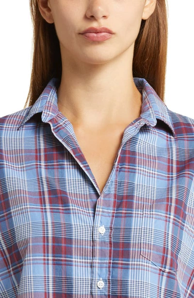 Shop Frank & Eileen Eileen Plaid Relaxed Button-up Shirt In Red Blue