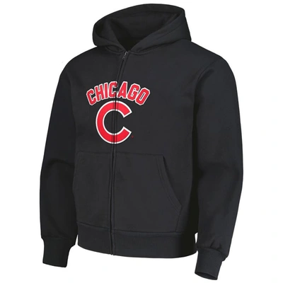 Shop Pleasures Black Chicago Cubs Opening Day Full-zip Hoodie