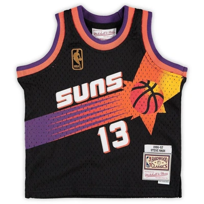 Shop Mitchell & Ness Infant  Steve Nash Black Phoenix Suns 1996/97 Hardwood Classics Retired Player Jersey