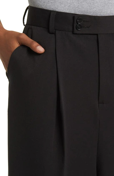 Shop Asos Design Smart Pleat Front Balloon Pants In Black