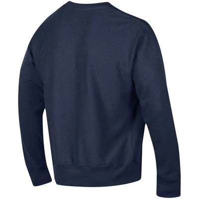Shop Champion Navy Georgia Tech Yellow Jackets Arch Reverse Weave Pullover Sweatshirt