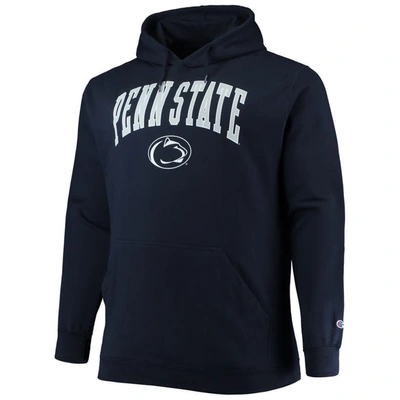Shop Champion Navy Penn State Nittany Lions Big & Tall Arch Over Logo Powerblend Pullover Hoodie
