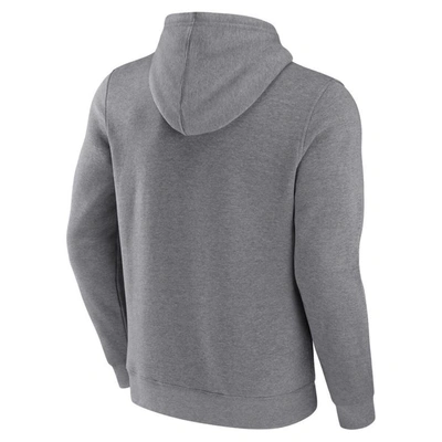 Fanatics Branded Heathered Gray Phoenix Suns Off The Bench Color Block Pullover Hoodie In Heather Gray