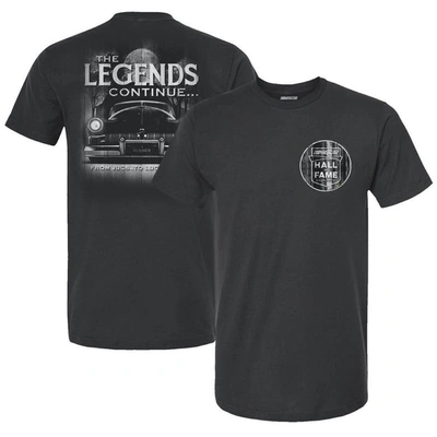 Shop Checkered Flag Black 2023 Nascar Hall Of Fame Legends Retro T-shirt