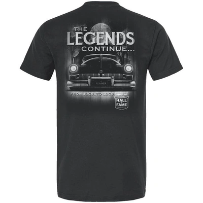 Shop Checkered Flag Black 2023 Nascar Hall Of Fame Legends Retro T-shirt