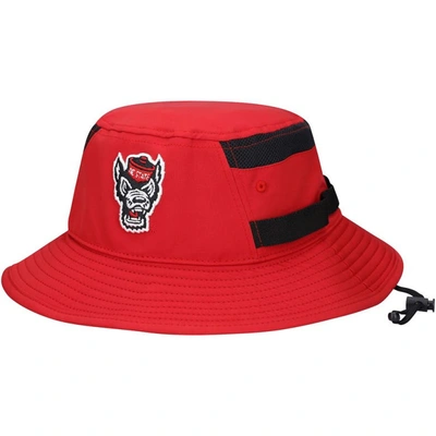 Shop Adidas Originals Adidas Red Nc State Wolfpack 2021 Sideline Aeroready Bucket Hat