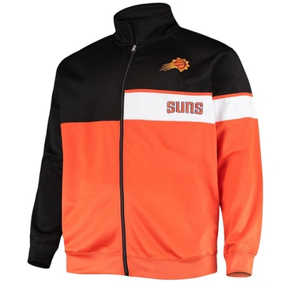 Shop Profile Black/orange Phoenix Suns Big & Tall Pieced Body Full-zip Track Jacket