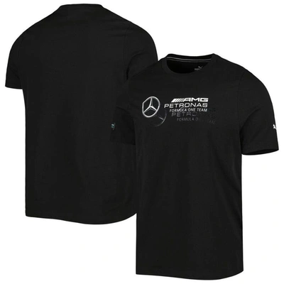 Shop Puma Black Mercedes-amg Petronas F1 Team 2023 Logo T-shirt