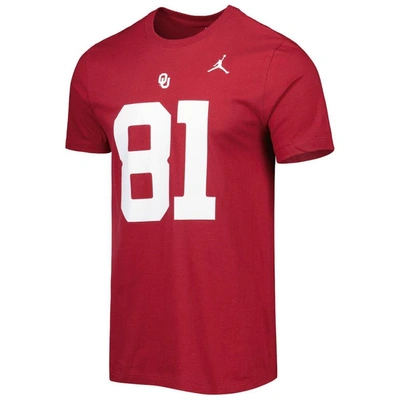 Shop Jordan Brand Mark Andrews Crimson Oklahoma Sooners Alumni Name & Number Team T-shirt