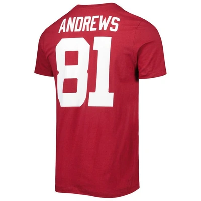 Shop Jordan Brand Mark Andrews Crimson Oklahoma Sooners Alumni Name & Number Team T-shirt