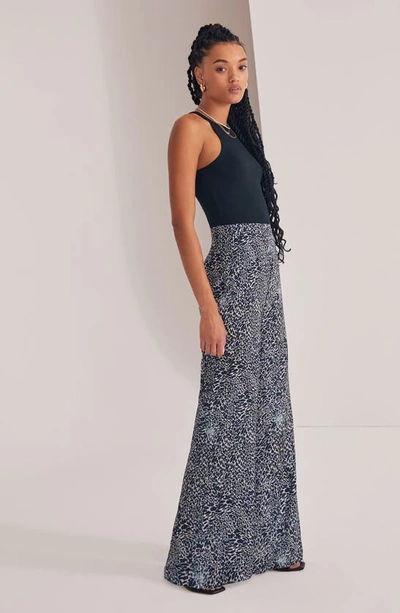 Favorite Daughter The Friday High Waist Wide Leg Pants In Cheetah Print - Bl