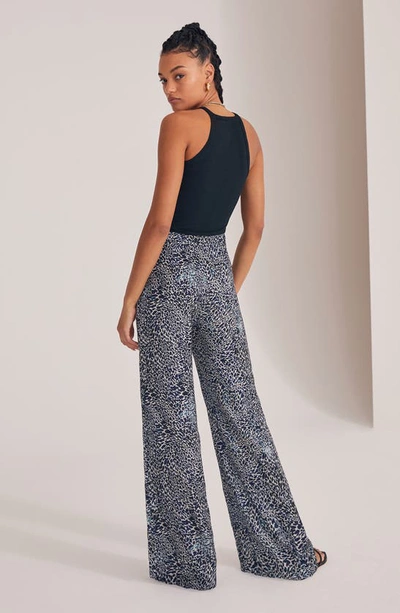 Favorite Daughter The Friday High Waist Wide Leg Pants In Cheetah Print - Bl
