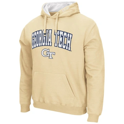 Shop Colosseum Gold Georgia Tech Yellow Jackets Arch And Logo Pullover Hoodie