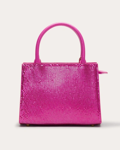 Shop Ramy Brook Portia Leather Chainmail Bag In Electric Pink