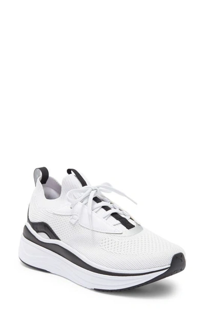 Shop Puma Softride Stakd Running Shoe In  White- Blac