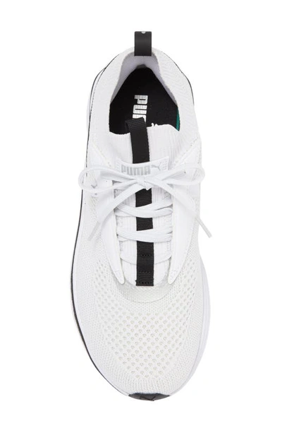 Shop Puma Softride Stakd Running Shoe In  White- Blac