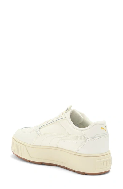 Puma Karmen Rebelle Platform Sneaker In Warm White- Team