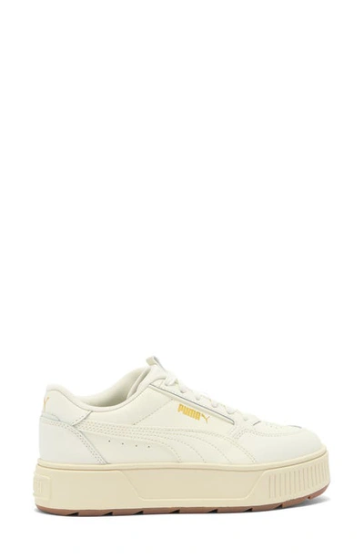 Puma Karmen Rebelle Platform Sneaker In Warm White- Team