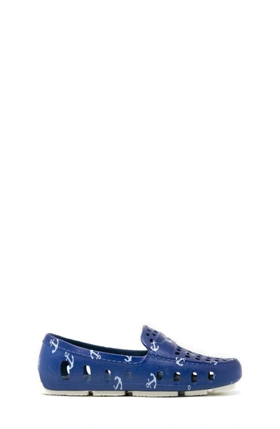 Shop Floafers Kids' Prodigy Water Shoe In Navy Anchor