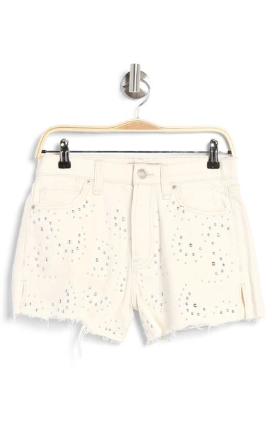 Shop Hudson Lori High Rise Studded Denim Shorts In Star Studded