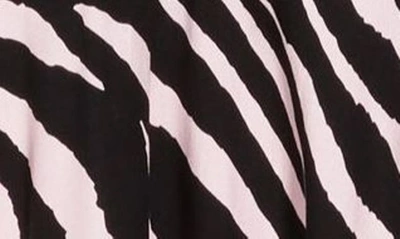Shop Afrm Los Angeles Delana Long Sleeve Minidress In Pink Zebra