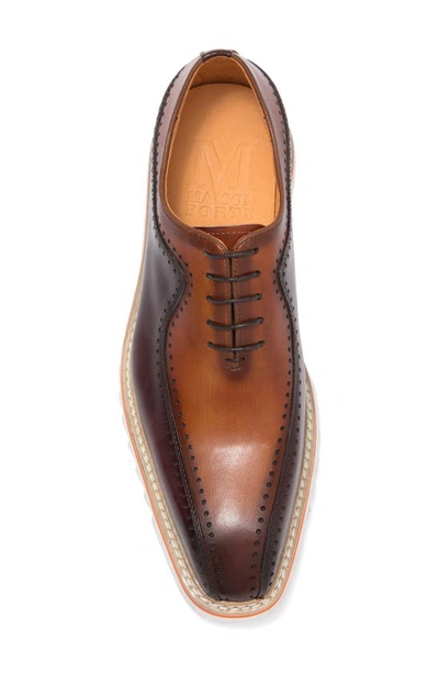 Maison Forte Dillinger Two-tone Oxford In Cognac-brown