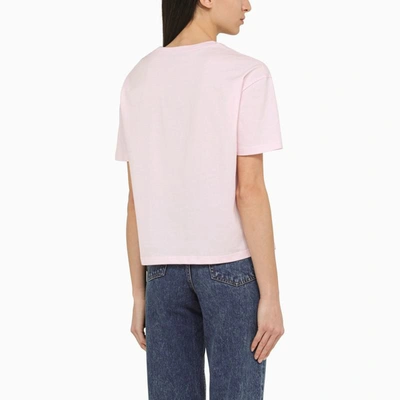 Shop Apc A.p.c. T-shirt With Logo In Pink