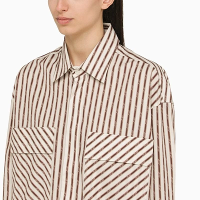 Shop Amiri Alabaster-coloured Oversize Shirt In Beige