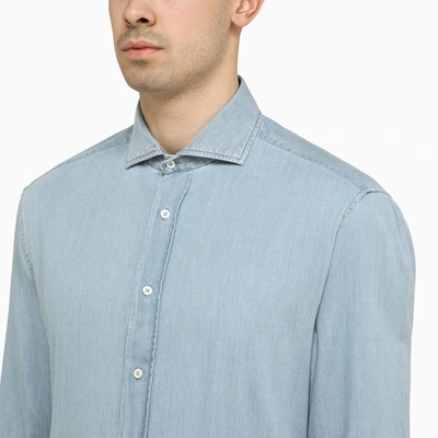 Shop Brunello Cucinelli Shirt Denim Shirt In Blue