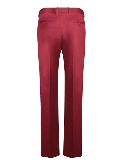 Shop Etro Trousers In Bordeaux