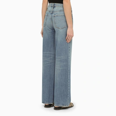 Shop Frame Denim Le Jane Wide-leg Jeans In Blue