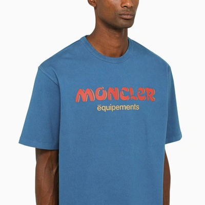 Shop Moncler Genius Moncler X Salehe Bembury Logo T-shirt In Blue